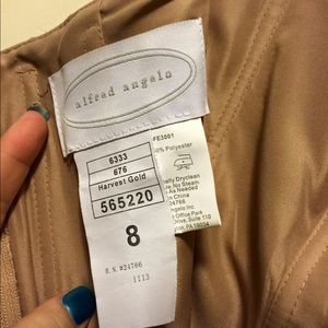 Harvest Gold Alfred Angelo Dress. Worn once.